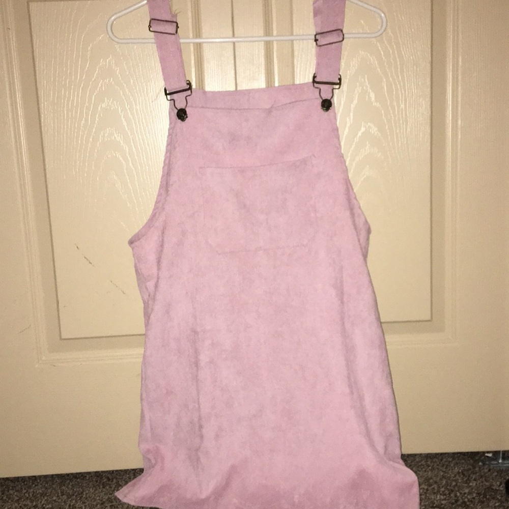 Baby Pink Overall Dress
